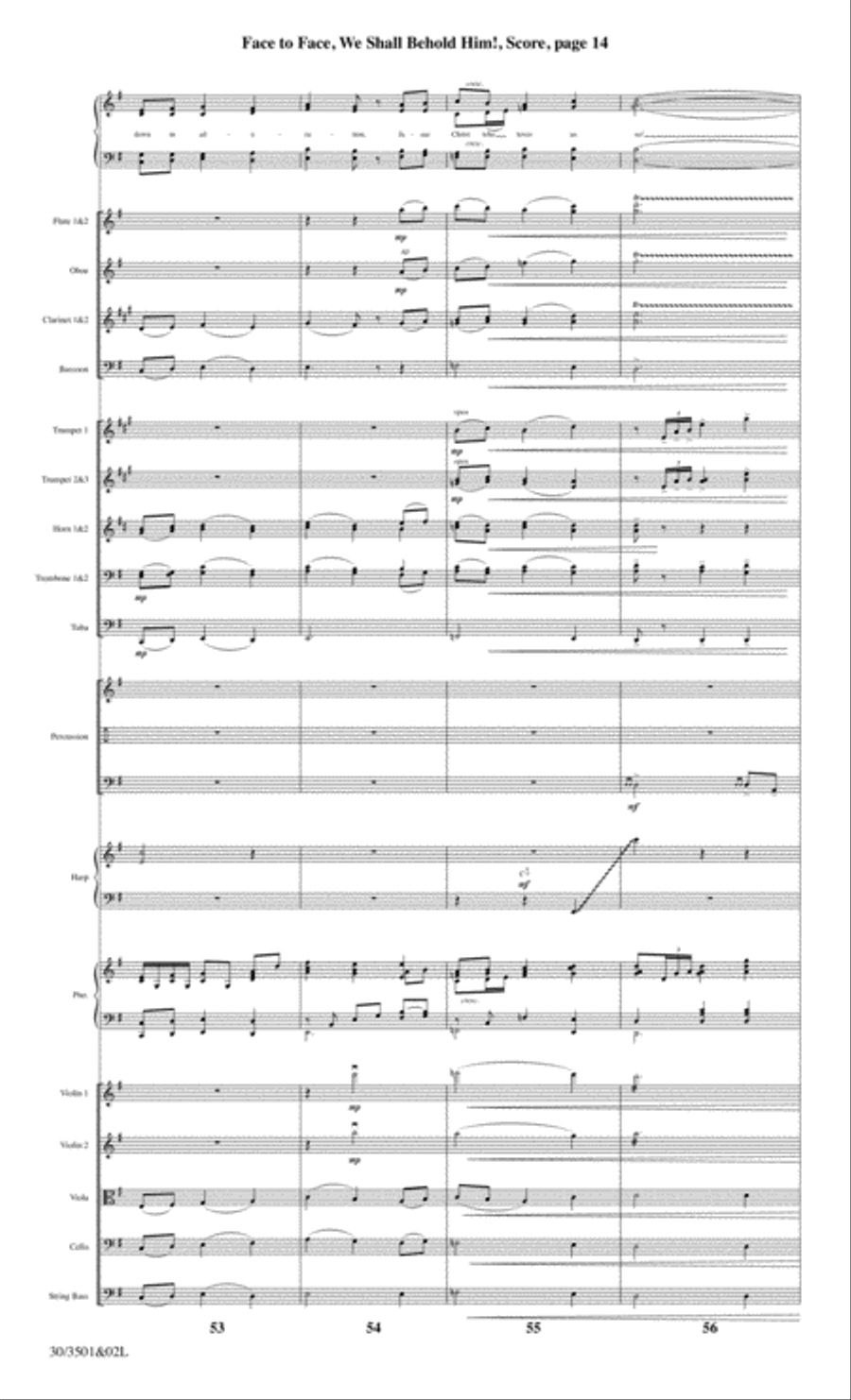 Face to Face, We Shall Behold Him! - Orchestral Score and CD with Printable Parts