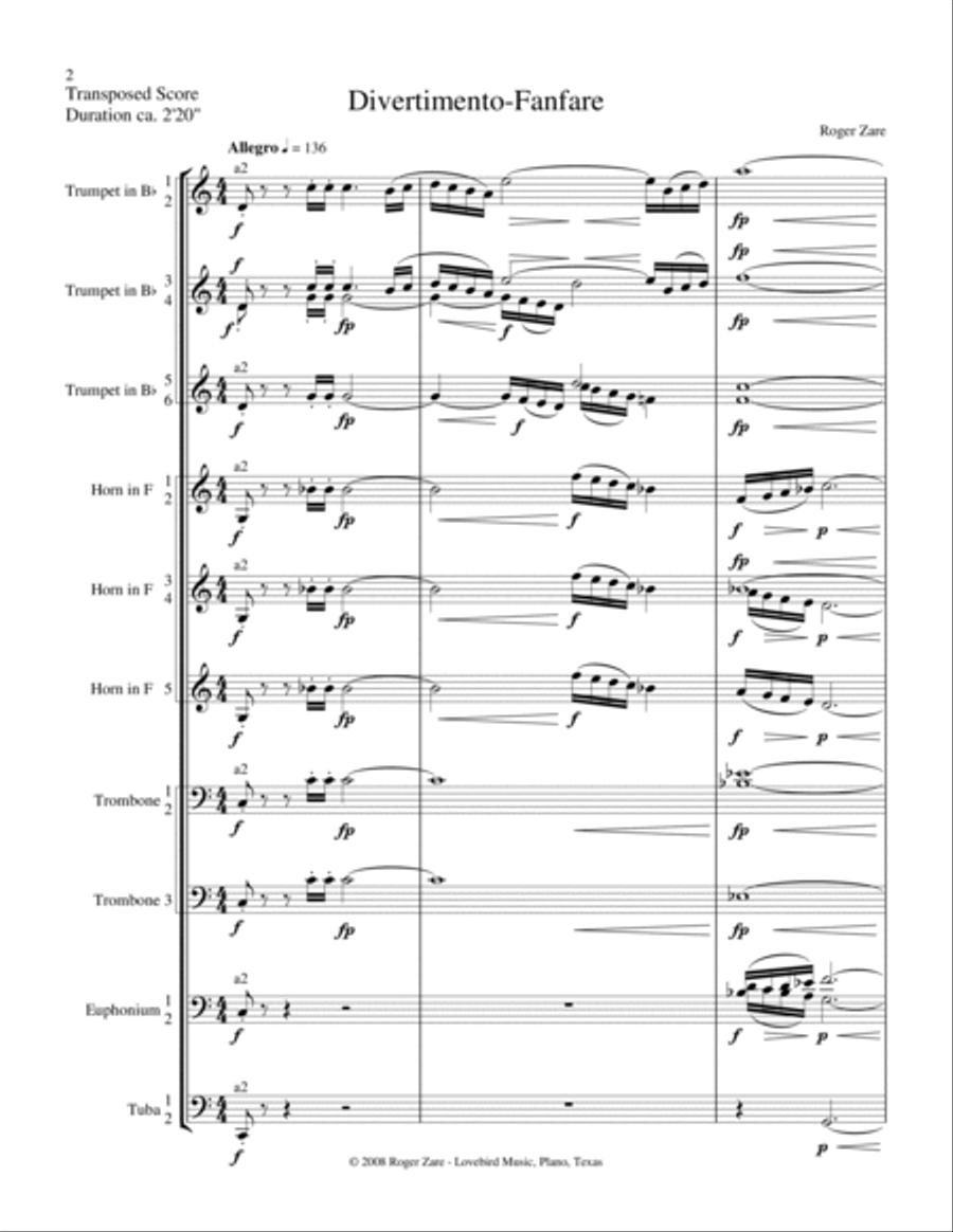 Divertimento Brass Ensemble scores gallery preview page 5