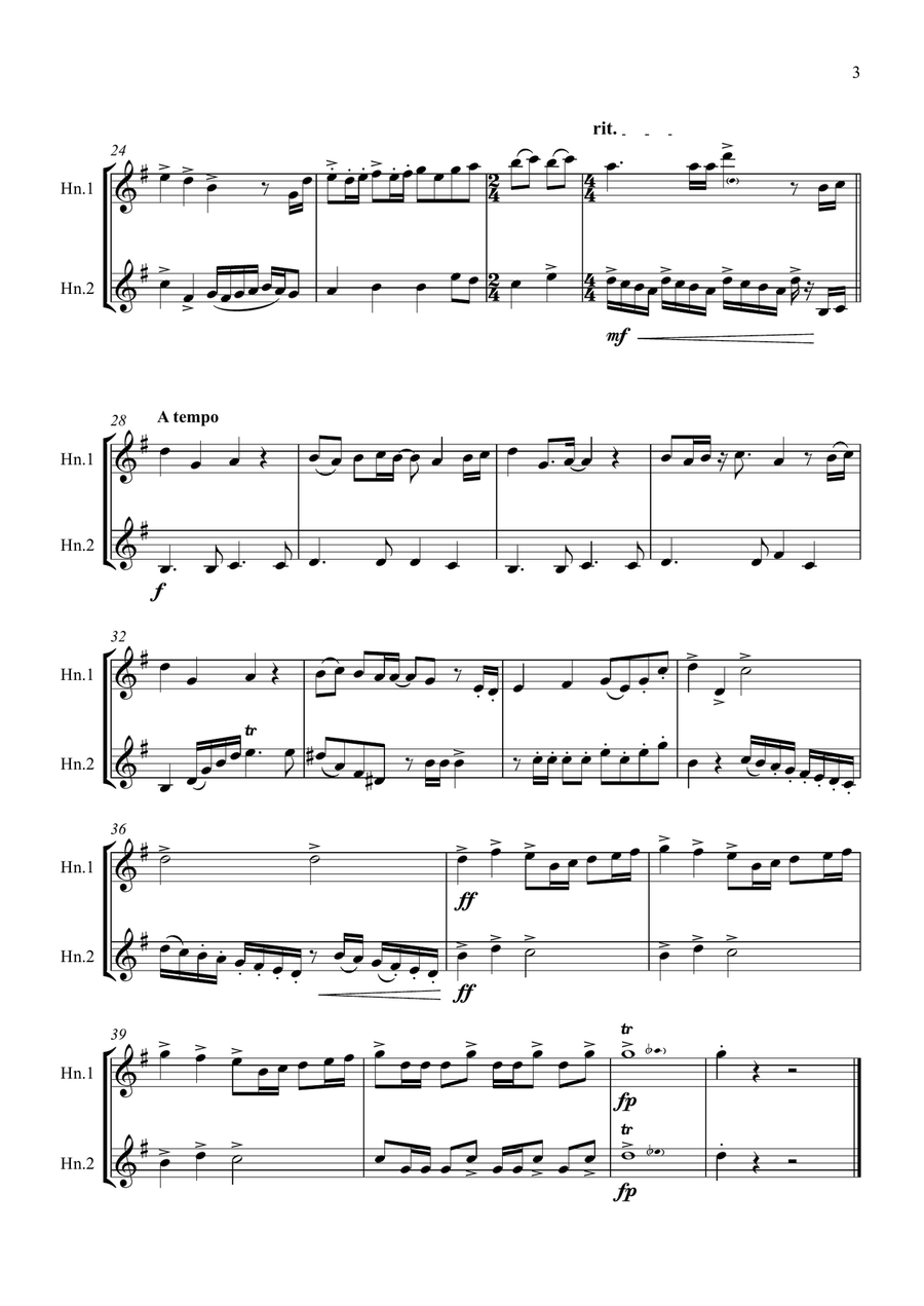 Go The Distance Brass Duet scores gallery preview page 3