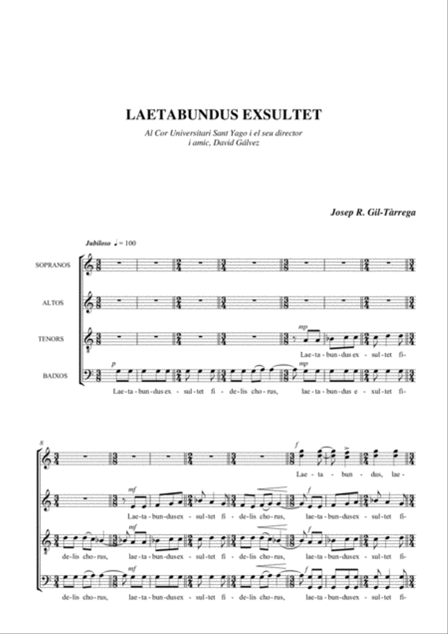 Tres motets de Nadal 4-Part scores gallery preview page 5