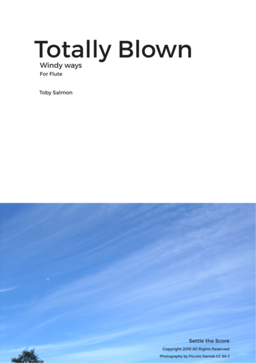 Totally Blown Totally Blown Flute Solo scores gallery preview page 1