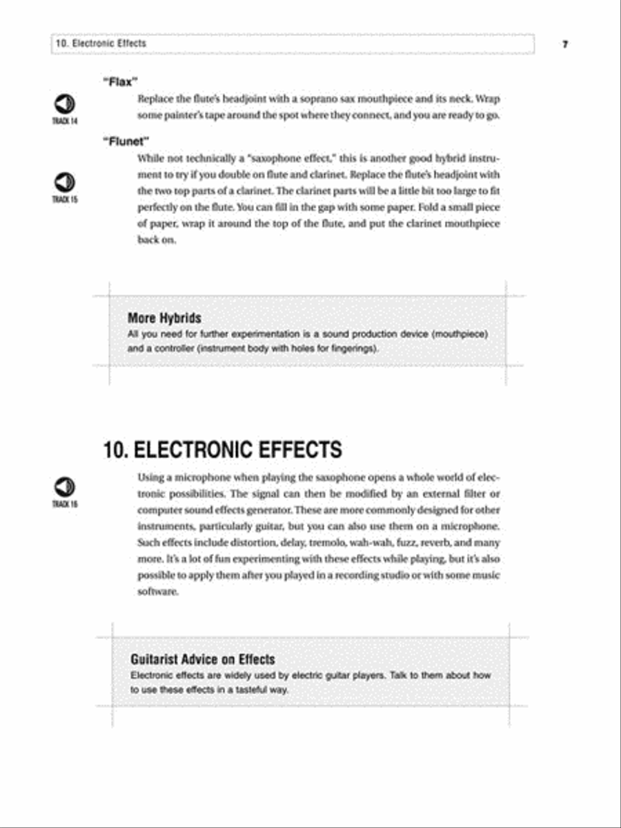 Saxophone Sound Effects Saxophone Solo scores gallery preview page 4