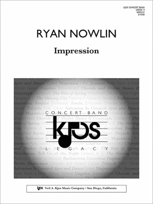 Book cover for Impression - Score