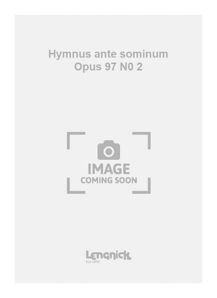 Hymnus ante sominum Opus 97 N0 2 TTBB scores gallery preview page 1
