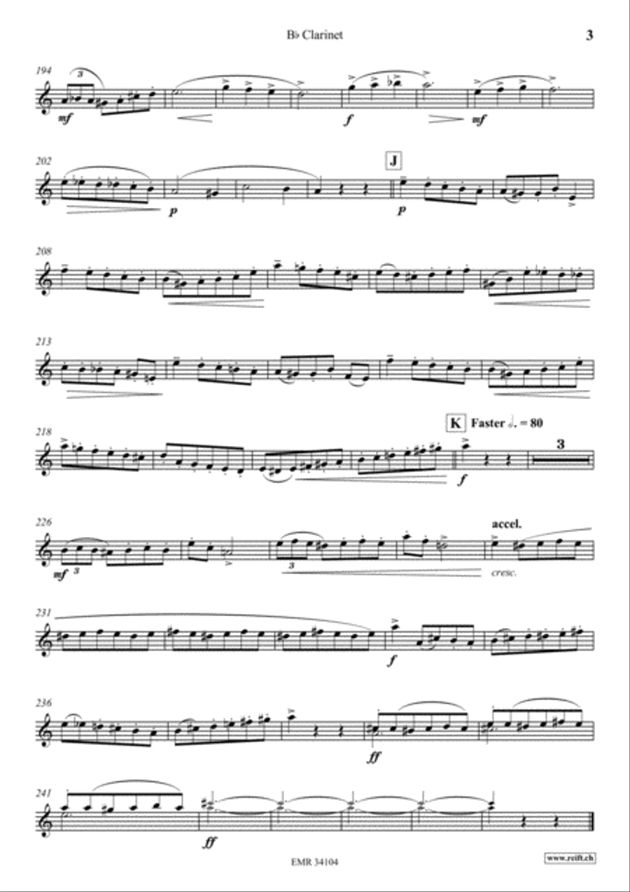 Birth Of Dawn Clarinet Solo scores gallery preview page 4