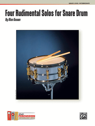 Book cover for Four Rudimental Solos for Snare Drum