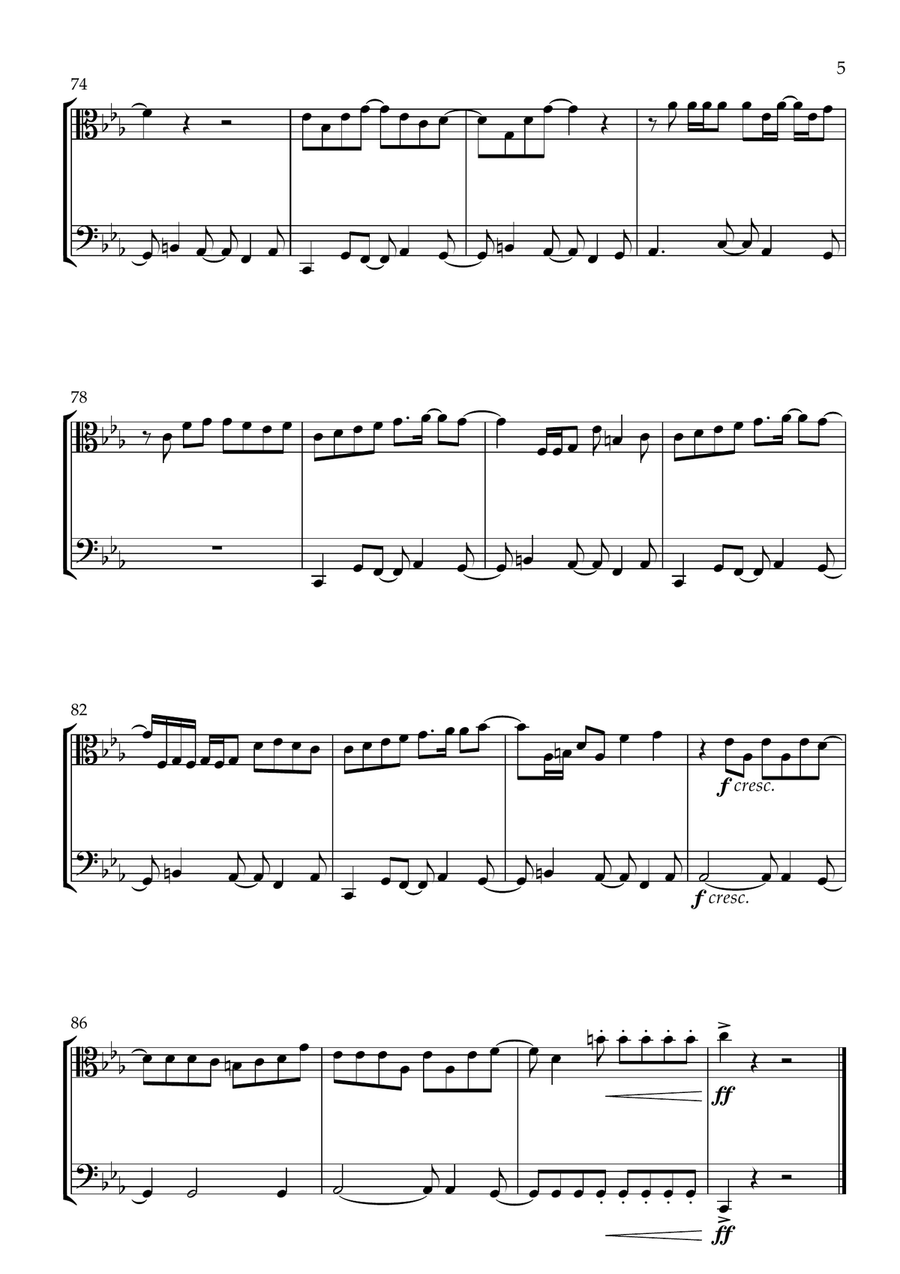 We Don't Talk About Bruno String Duet scores gallery preview page 5
