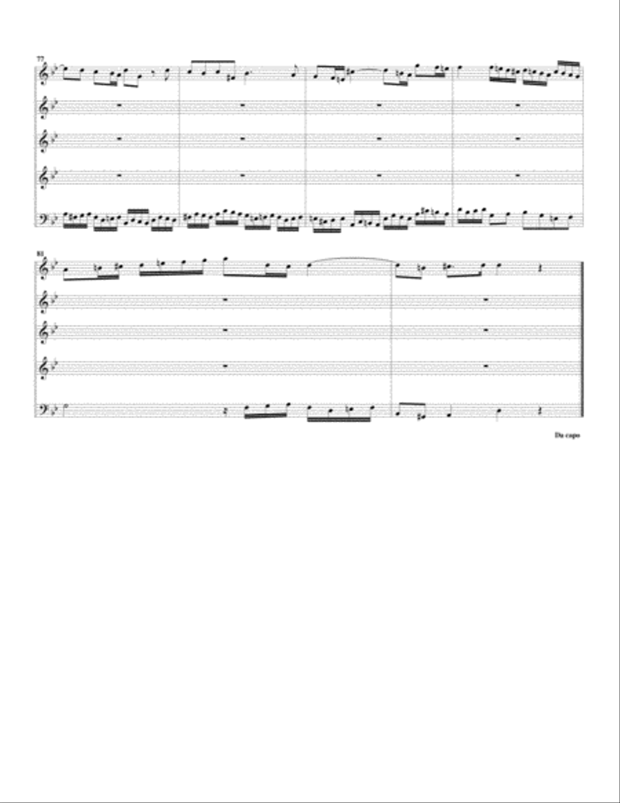 Aria: Herr, der du stark und maechtig bist from Cantata BWV 10 (arrangement for 3 recorders) Recorder scores gallery preview page 6
