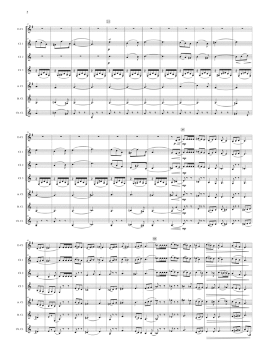 Divertimento For Clarinet Choir Clarinet Choir scores gallery preview page 3