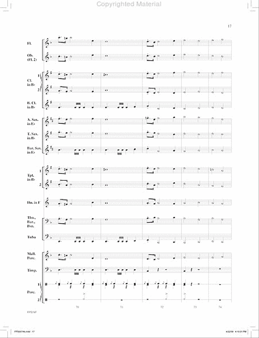March of the Machines Concert Band scores gallery preview page 18