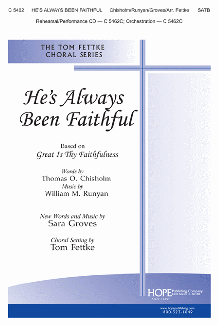 He's Always Been Faithful 4-Part scores gallery preview page 1