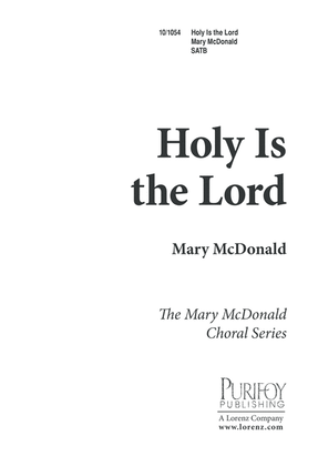 Book cover for Holy is the Lord