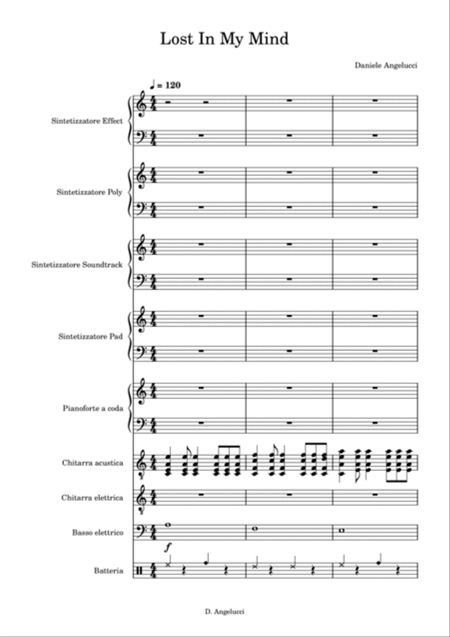 LOST IN MY MIND LOST IN MY MIND Bass Guitar scores gallery preview page 2