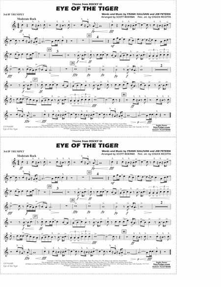 Eye Of The Tiger (arr. Scott Boerma) - 3rd Bb Trumpet