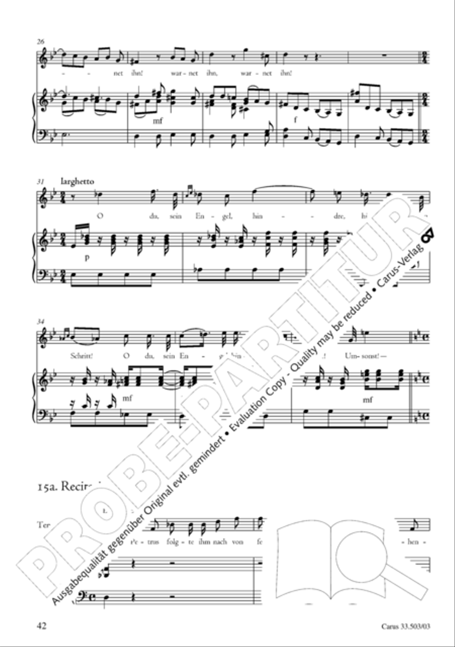 Passion according to St. Matthew (Passions-Musik nach dem Evangelisten Matthaus) SSATB scores gallery preview page 43