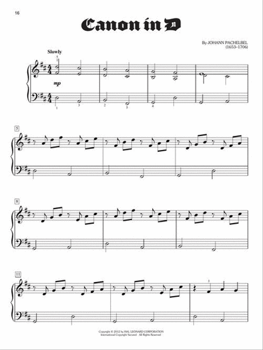 Classical Themes for Kids Easy Piano scores gallery preview page 6
