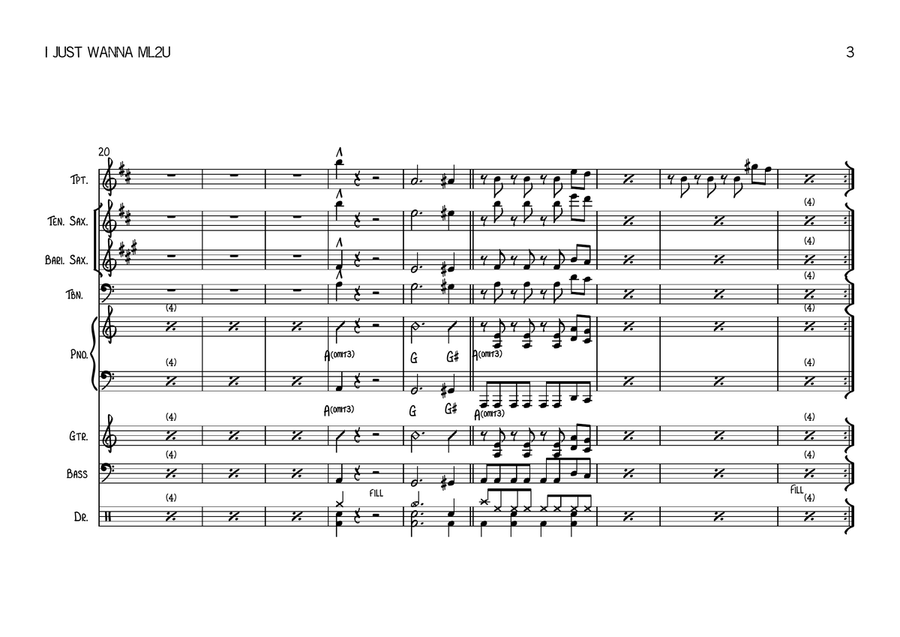 I Just Want To Make Love To You Large Ensemble scores gallery preview page 3