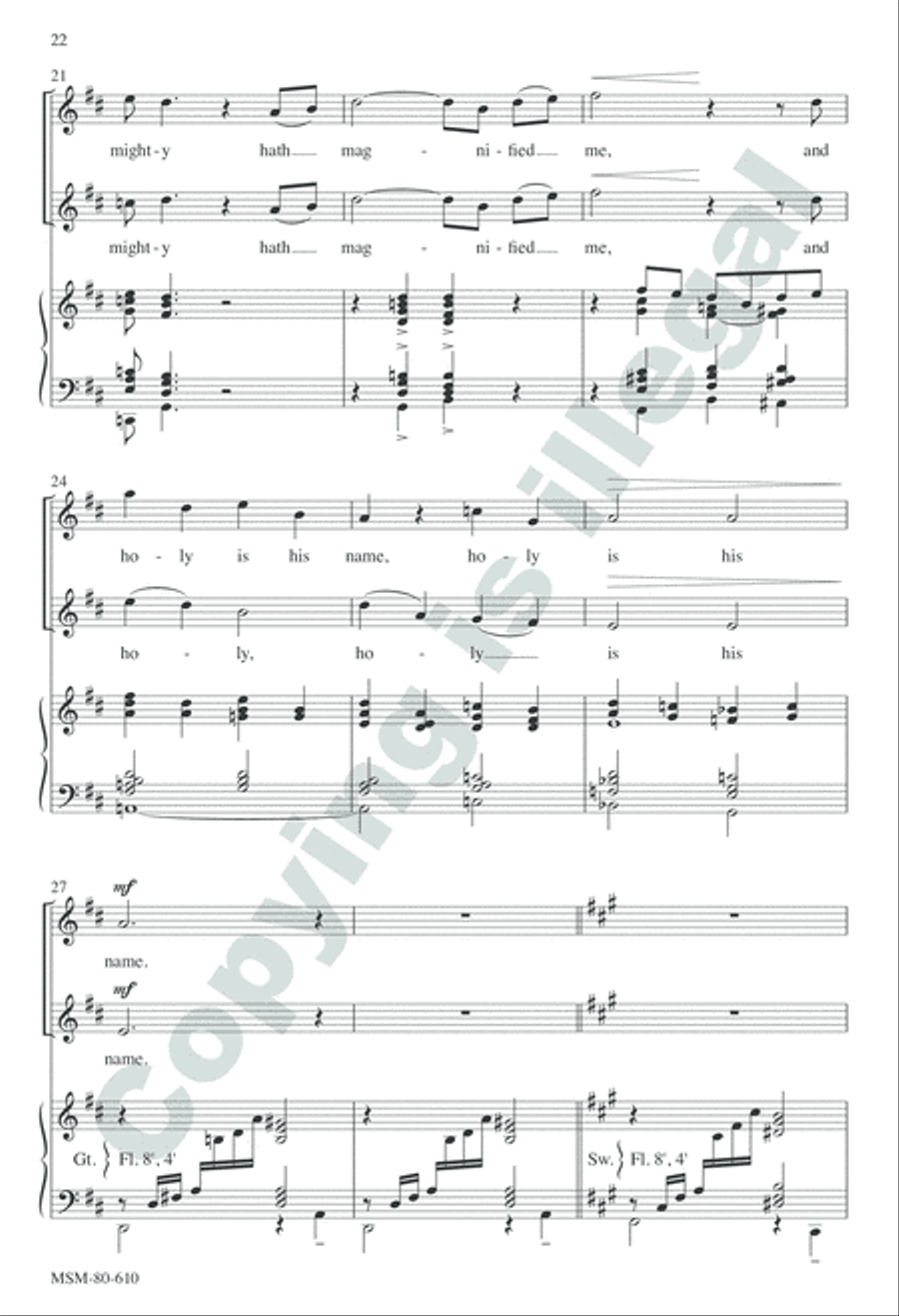 Evensong Unison Choir scores gallery preview page 21