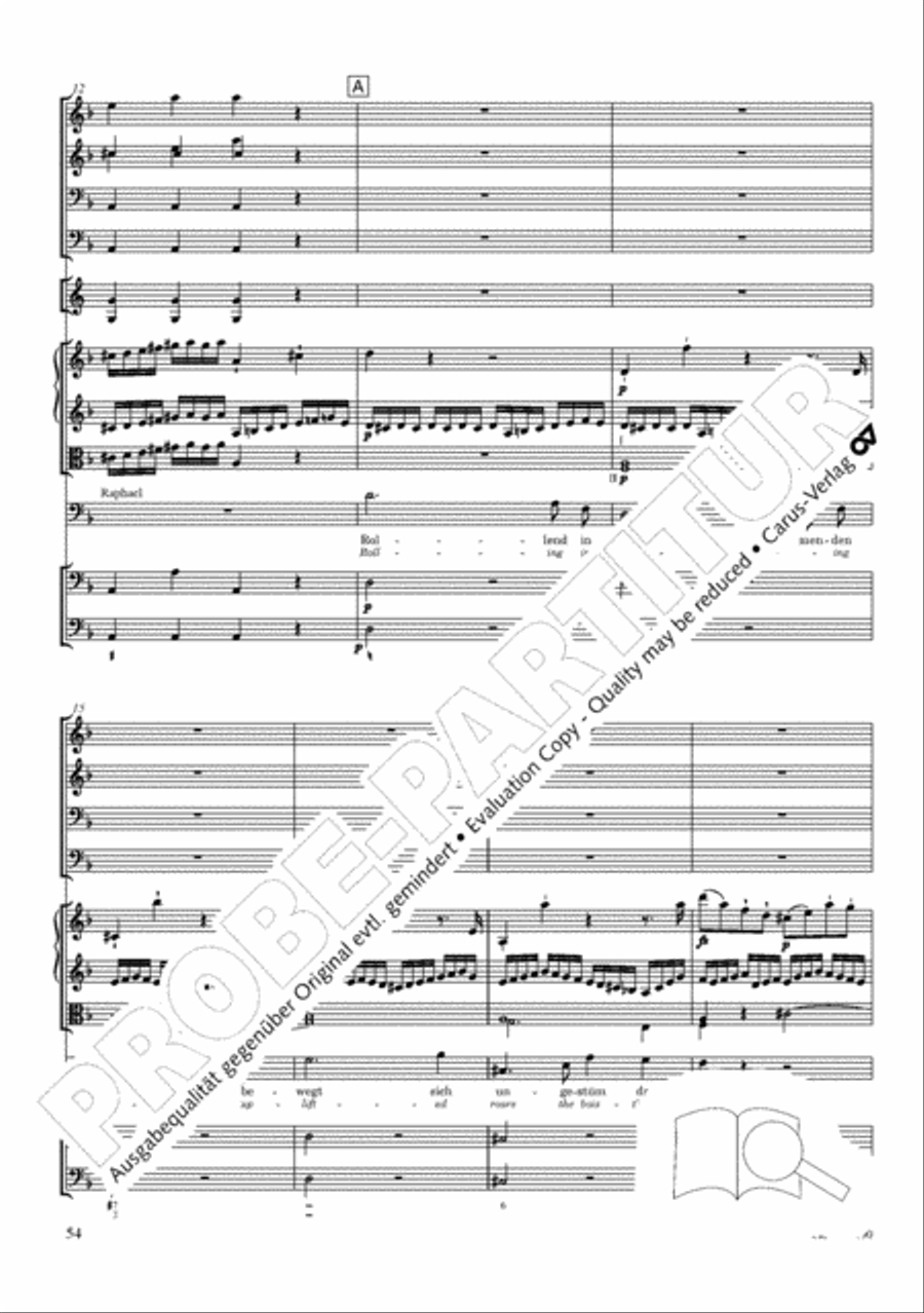 The Creation (Die Schopfung) 4-Part scores gallery preview page 74
