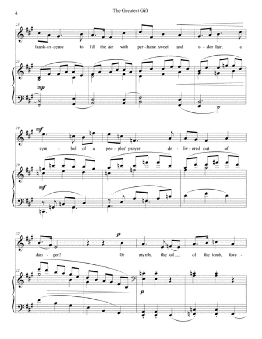 The Greatest Gift - Solo High Voice scores gallery preview page 4