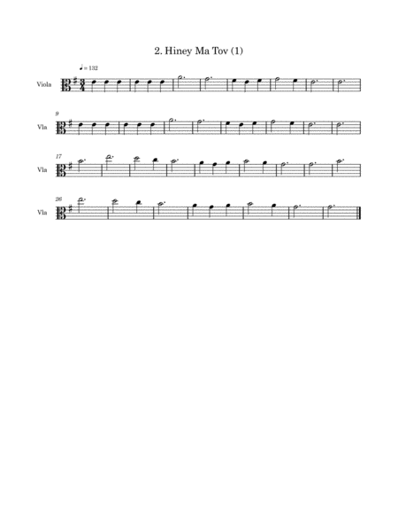 Jewish Music For Beginning Viola
