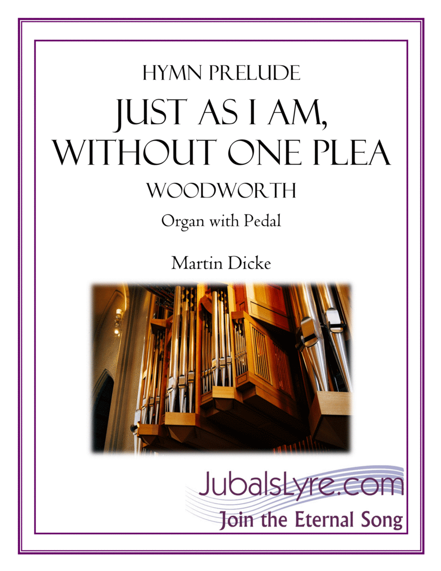 Just as I Am, without One Plea (Hymn Prelude for Organ) Organ Solo scores gallery preview page 1