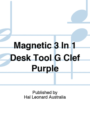 Magnetic 3 In 1 Desk Tool G Clef Purple