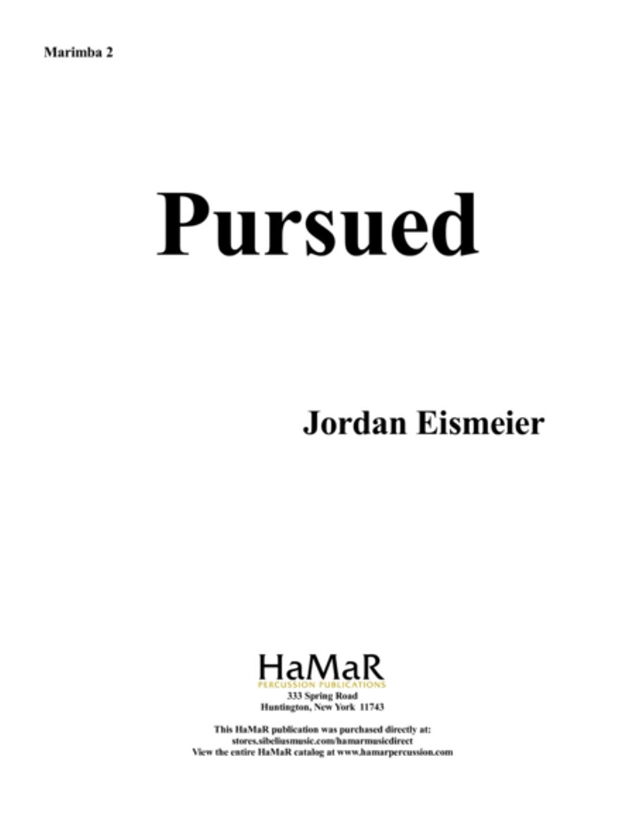Pursued Marimba scores gallery preview page 1