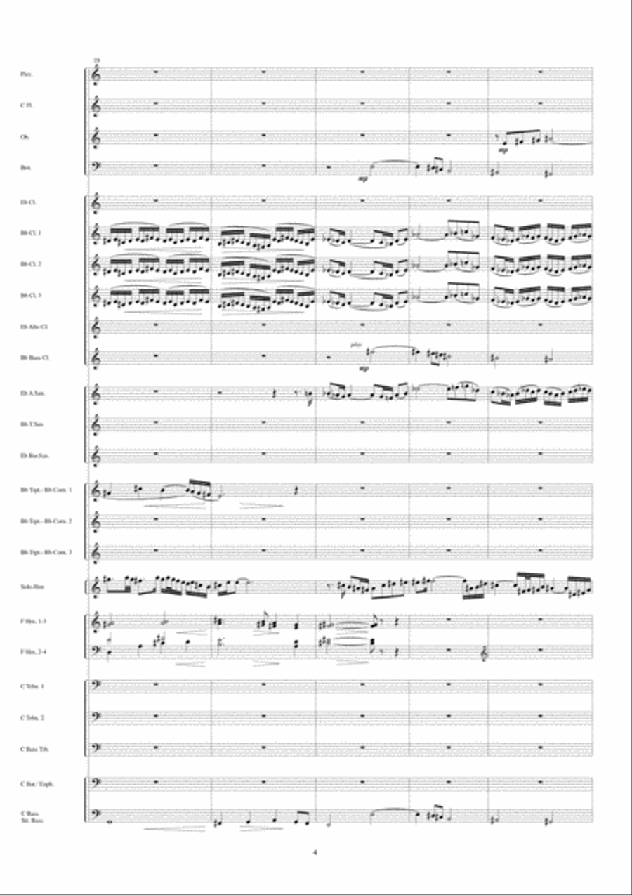 Adagio For Horn Concert Band scores gallery preview page 5