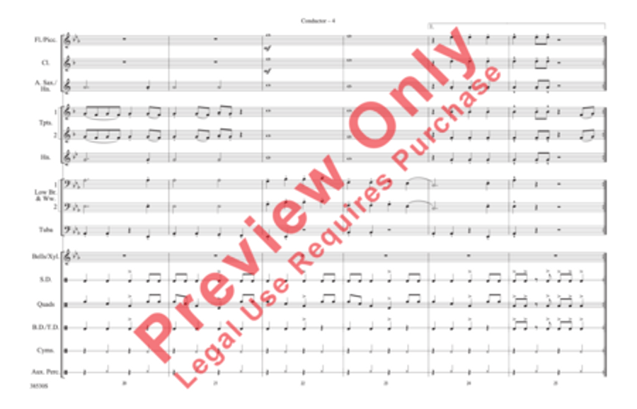 The Lazy Song The Lazy Song Marching Band scores gallery preview page 5
