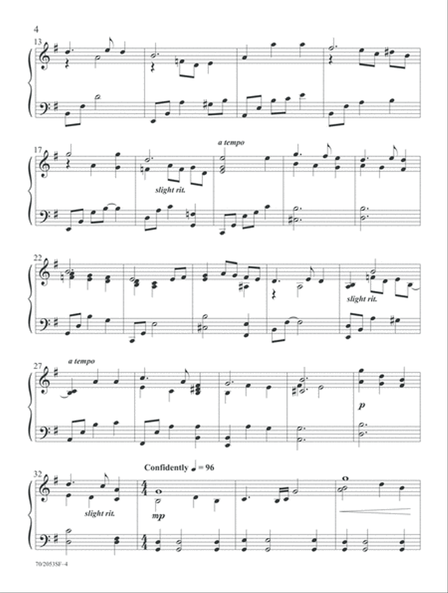 Peace on Earth (Digital Delivery) Piano Solo scores gallery preview page 4