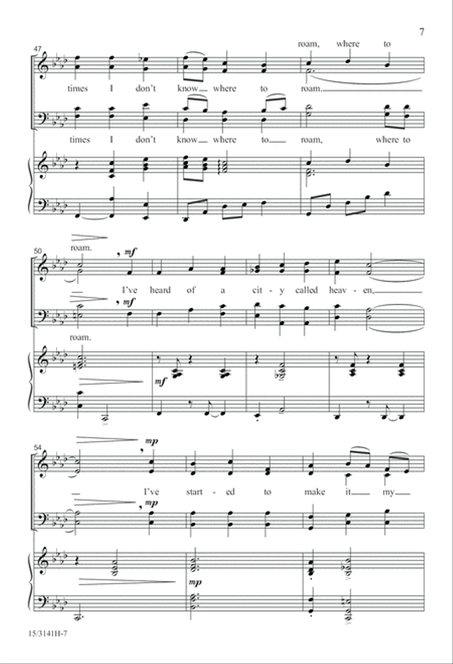 A City Called Heaven A City Called Heaven 4-Part scores gallery preview page 8
