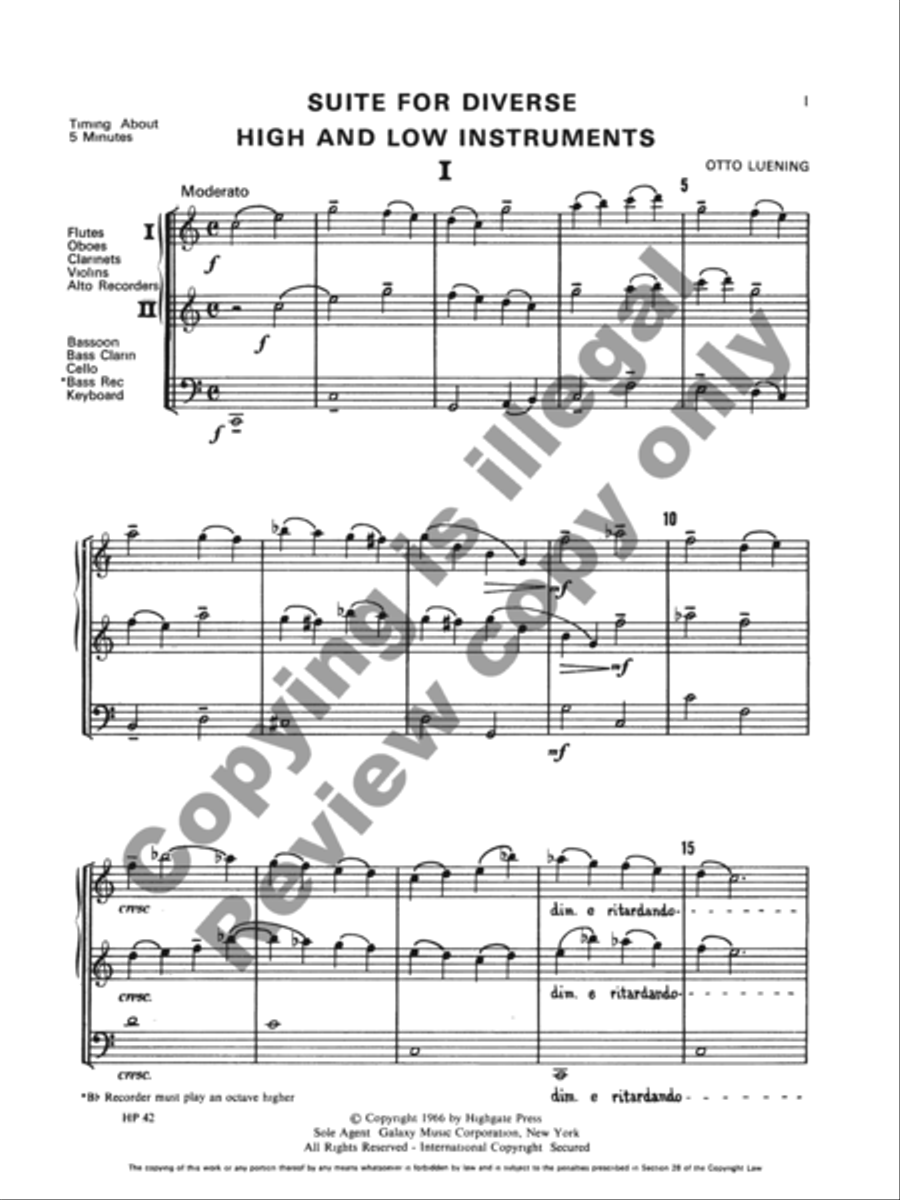 Suite for Diverse High and Low Instruments Bassoon scores gallery preview page 14