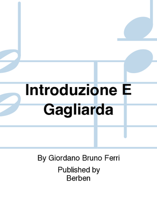 Book cover for Introduzione E Gagliarda