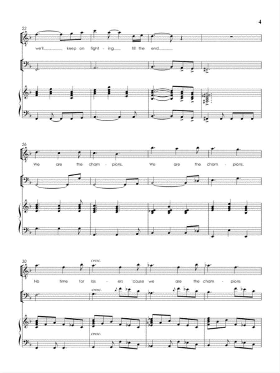 We Are The Champions Small Ensemble scores gallery preview page 5