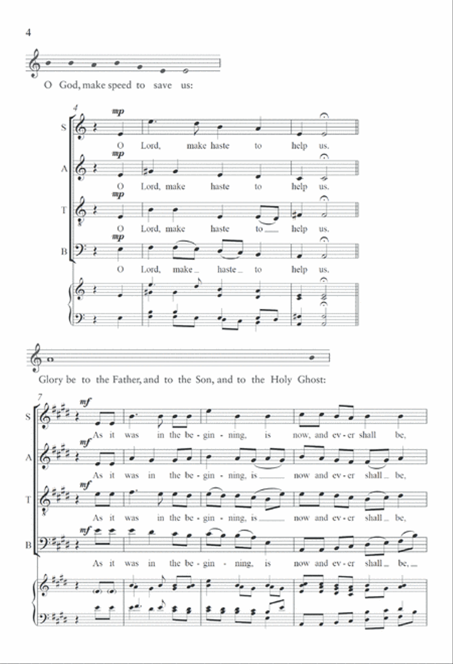 The Bryn Mawr Responses 4-Part scores gallery preview page 3
