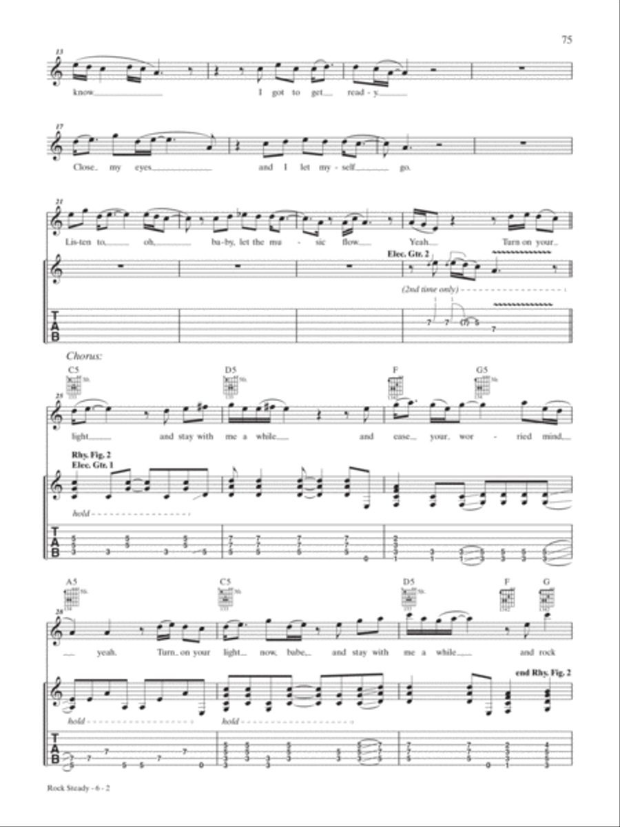 Rock Steady Rock Steady Guitar Tablature scores gallery preview page 2