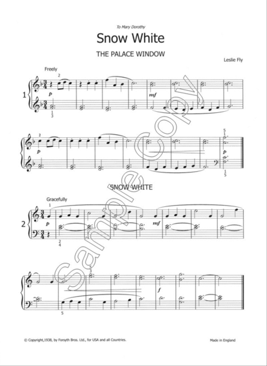 Snow White Snow White Piano Solo scores gallery preview page 2