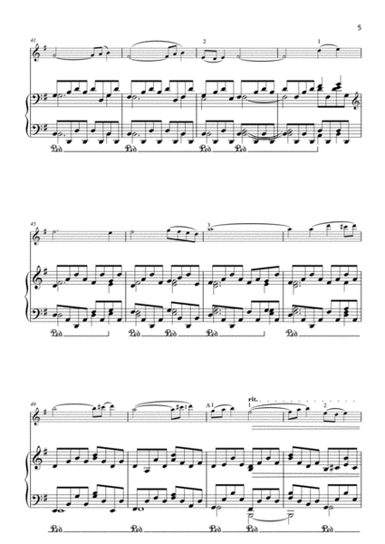 Rachmaninov Cello Sonata arranged for violin and piano, 4th movement image number null