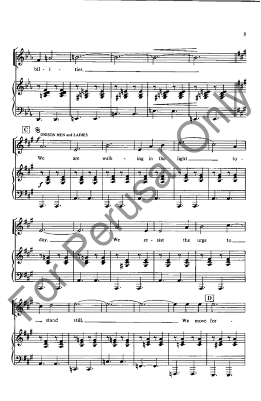 Move Forward And Onward With Jesus 4-Part scores gallery preview page 4