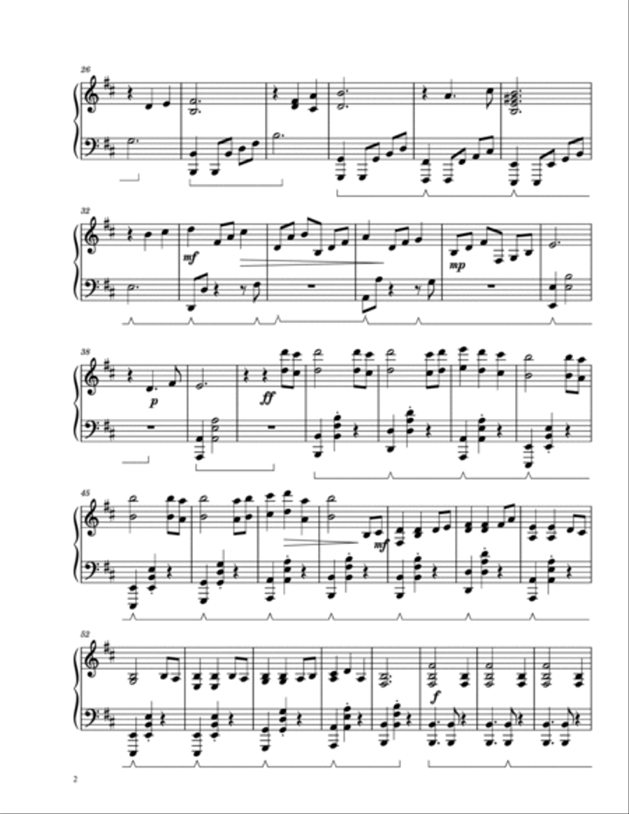 Dragonborn (skyrim Theme) Piano Solo scores gallery preview page 3