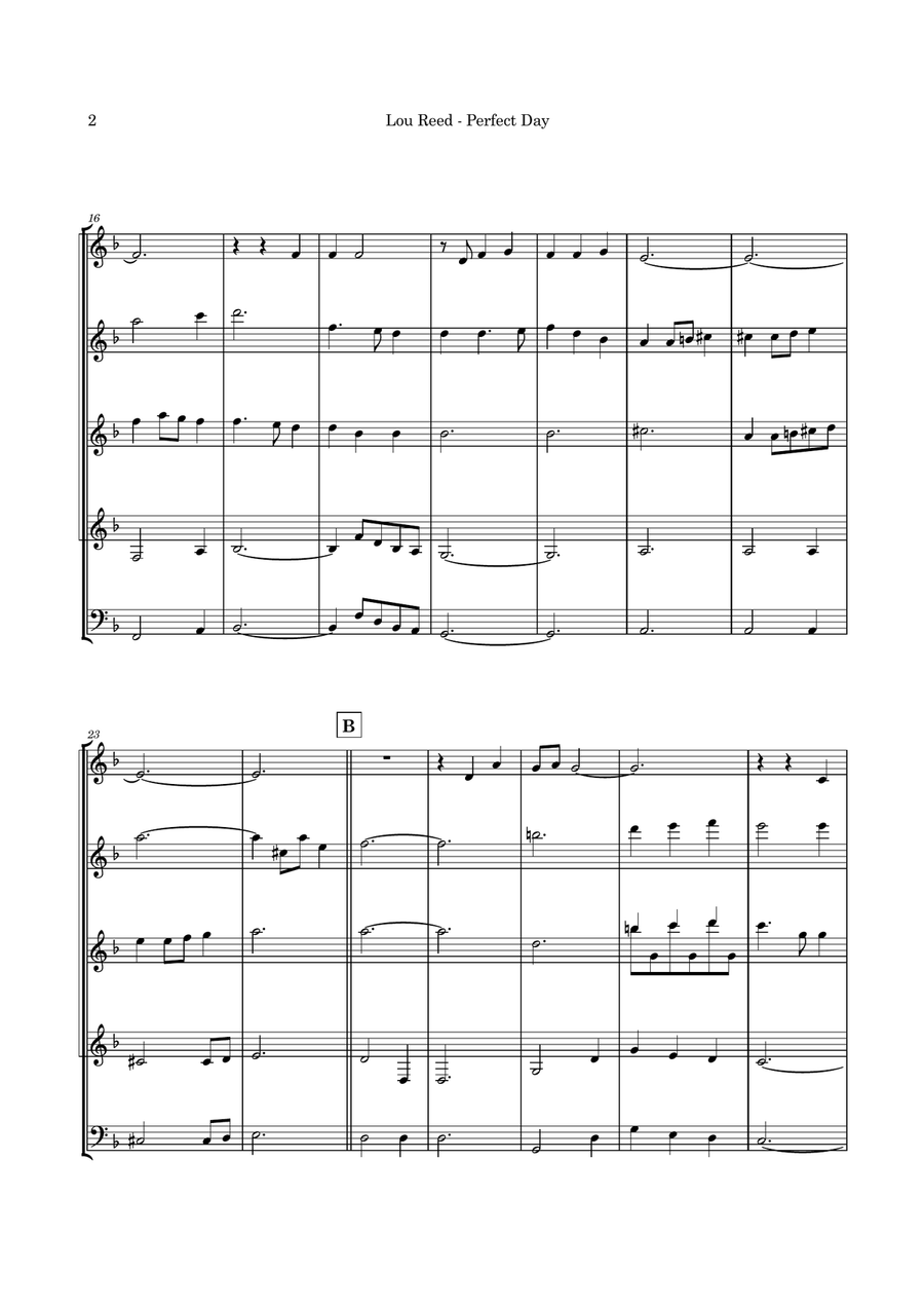 Perfect Day Guitar Ensemble scores gallery preview page 5