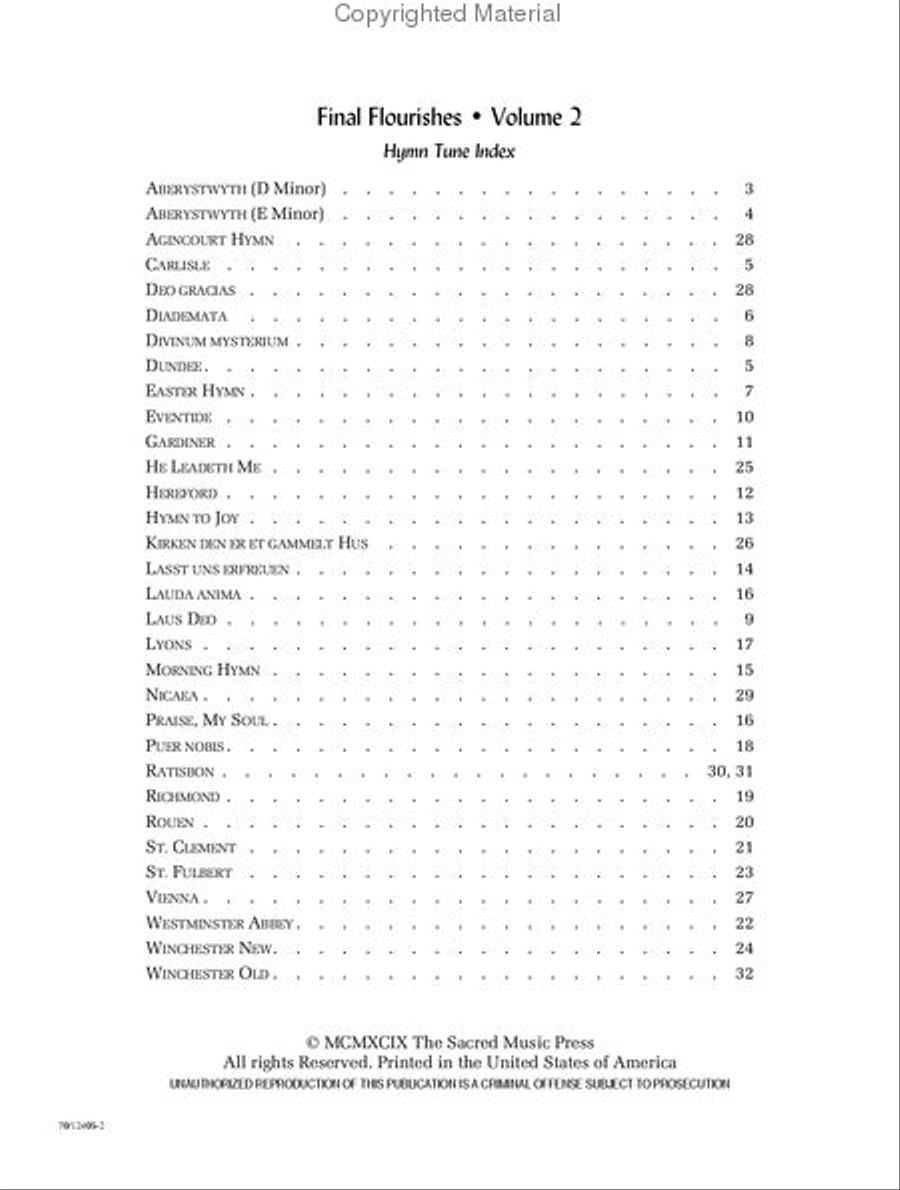 Final Flourishes, Vol. 2 Organ Solo scores gallery preview page 3