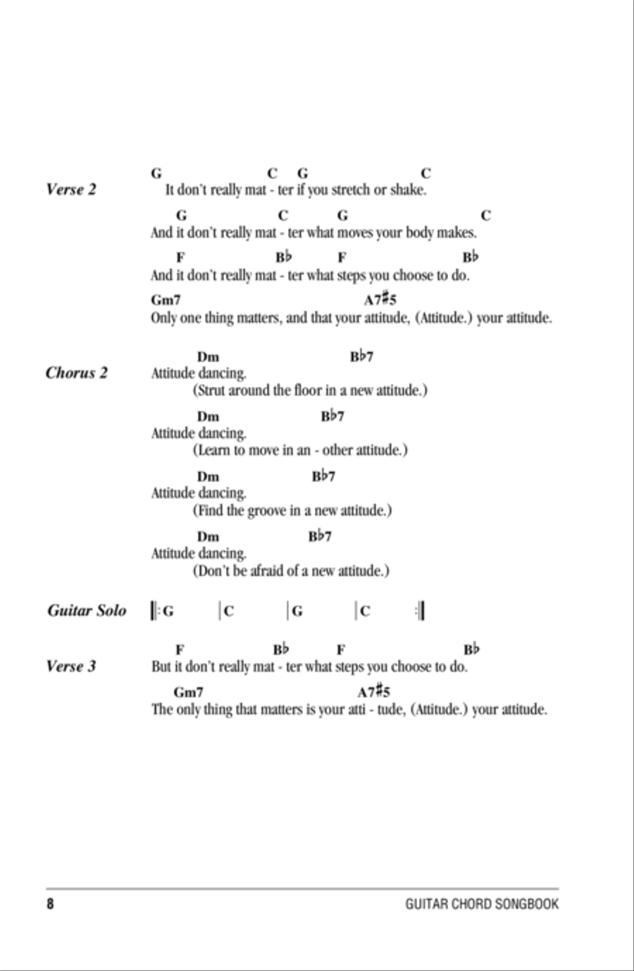 Attitude Dancing Acoustic Guitar scores gallery preview page 2