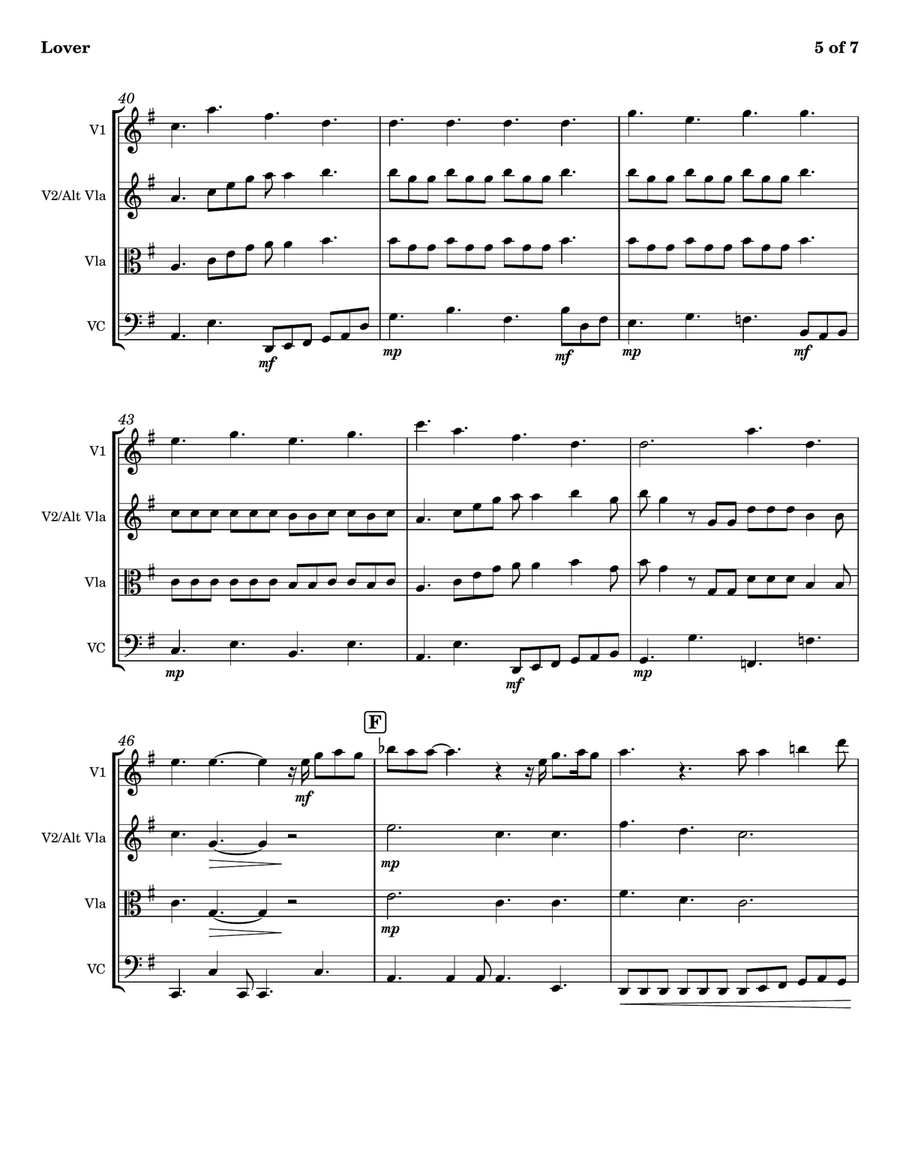 Lover String Trio scores gallery preview page 5