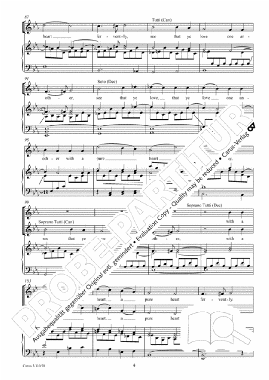 Blessed be the God and Father 4-Part scores gallery preview page 5