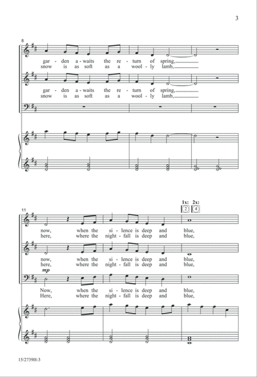 Beautiful December 3-Part scores gallery preview page 4