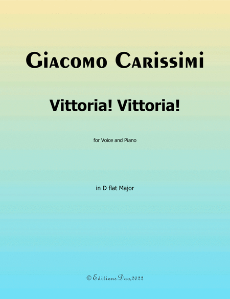 Vittoria! Vittoria! by Carissimi, in D flat Major