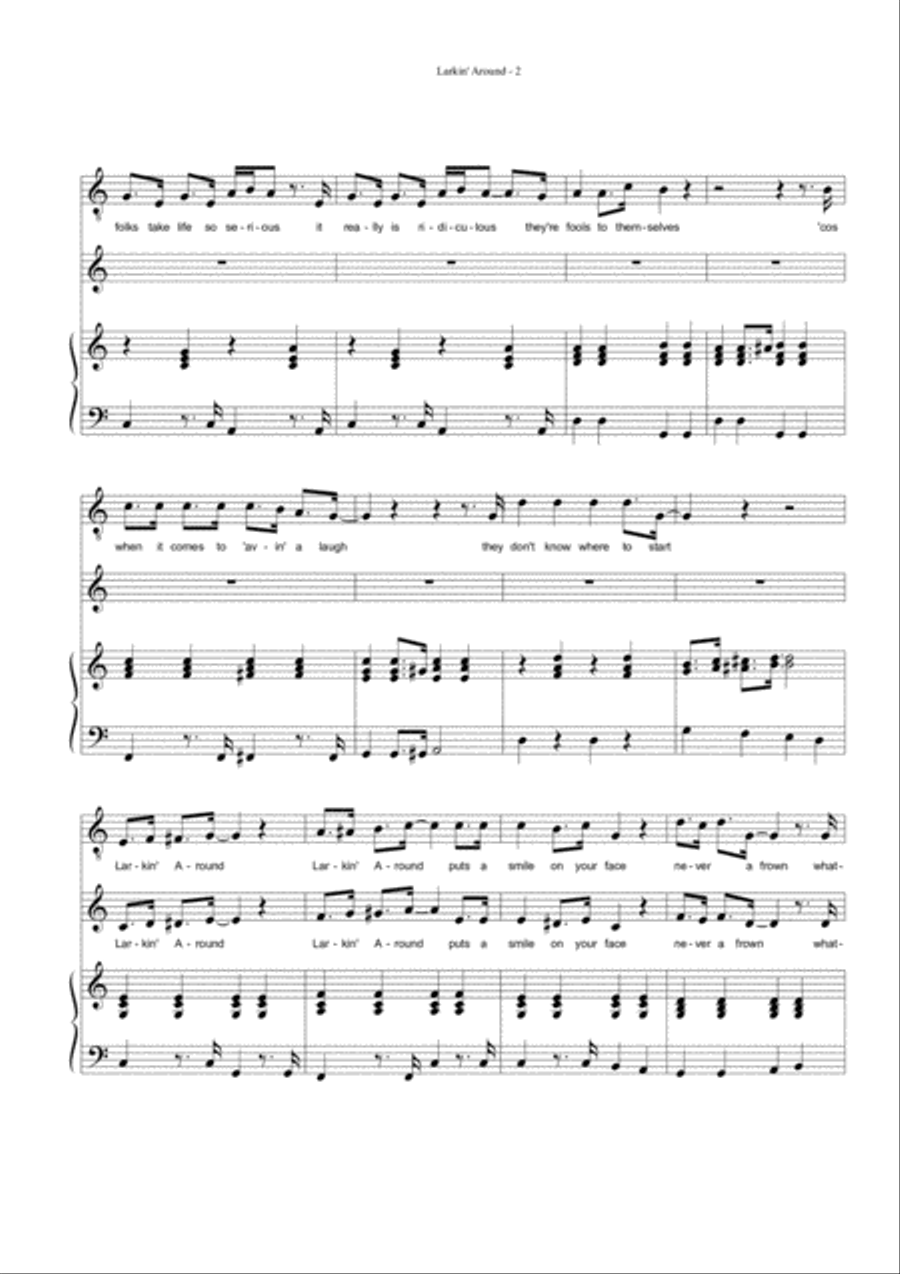 Larkin' Around Medium Voice scores gallery preview page 2