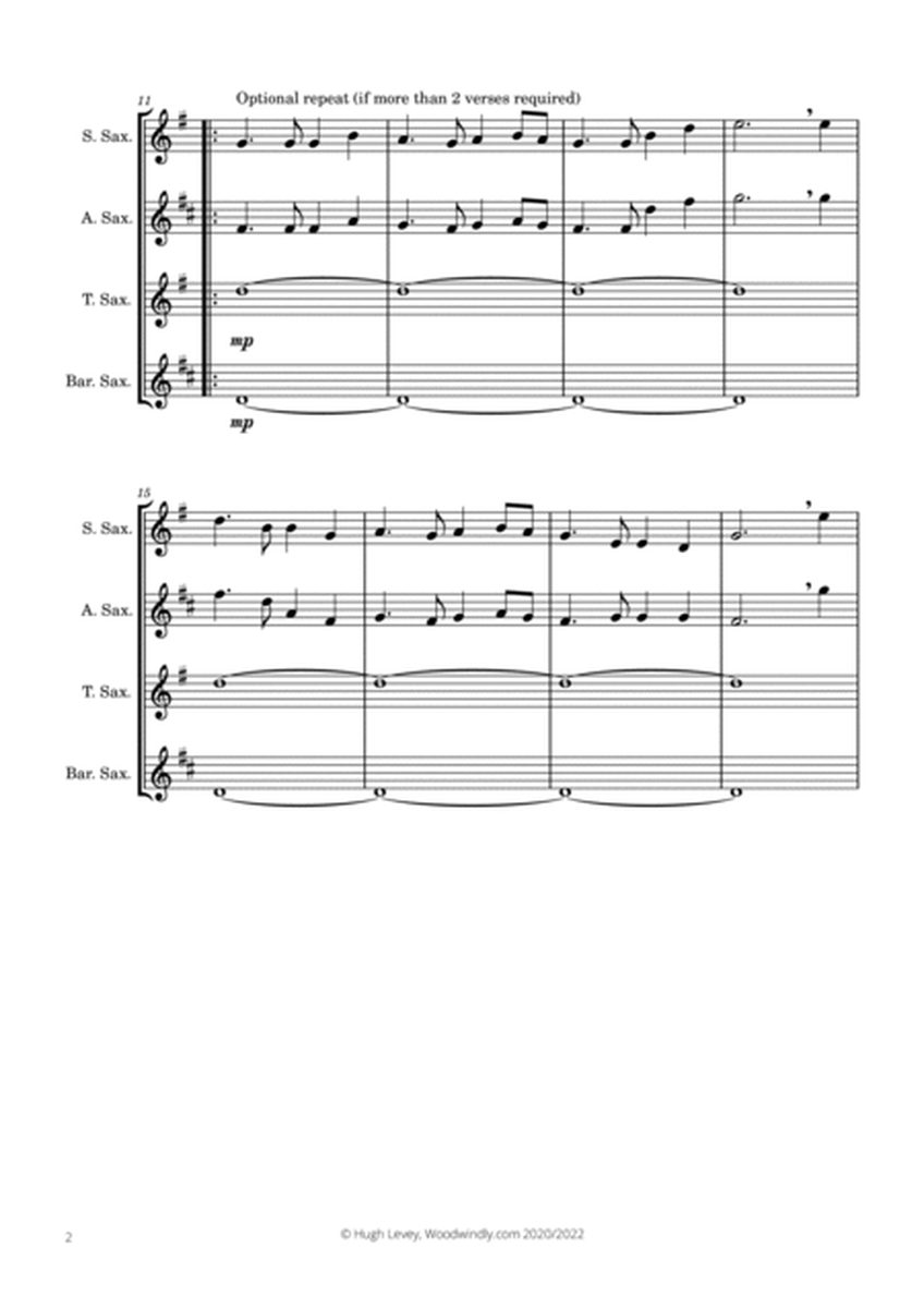 Auld Lang Syne (Burns) arranged for Saxophone Quartet image number null
